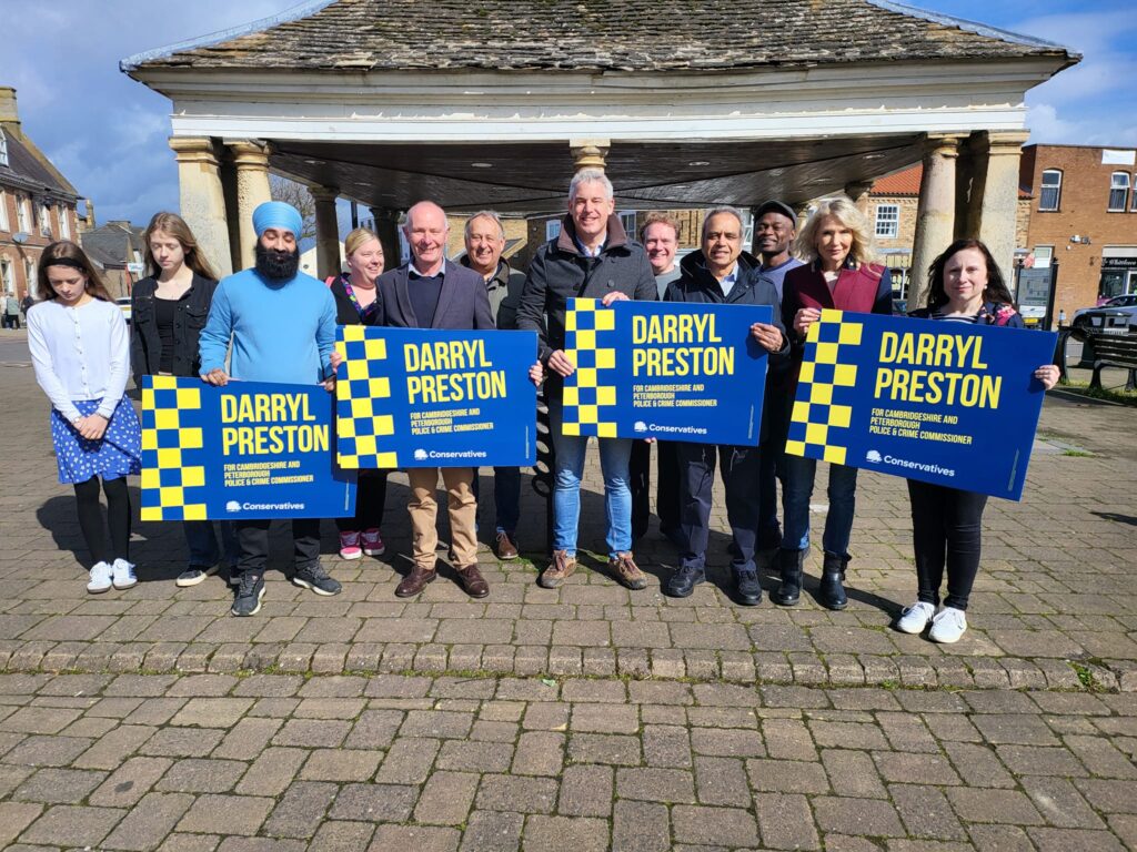 Conservatives campaigning in Whittlesey 