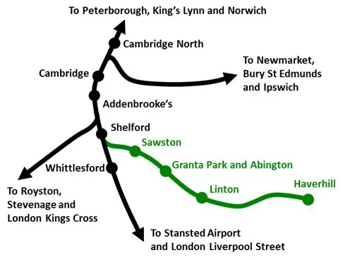 The broad conclusions of the study are that the railway will serve large populations and support the local economy, linking Cambridge with Haverhill and serving principal stops