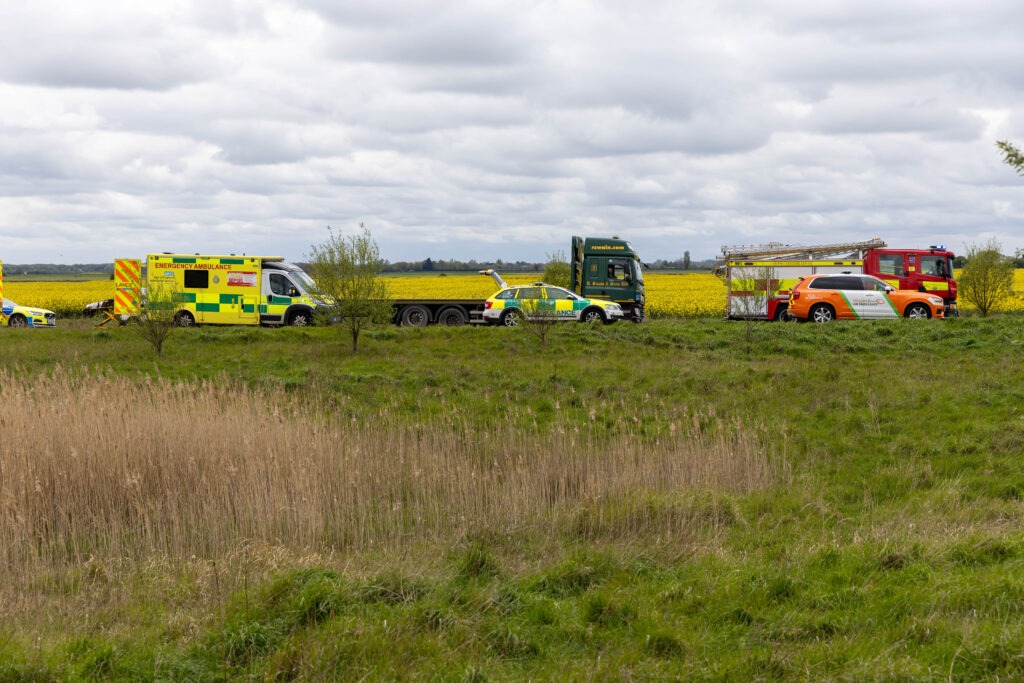 Two people died in a crash on the A16 at Newborough near Peterborough on Monday April 22 PHOTO: Terry Harris