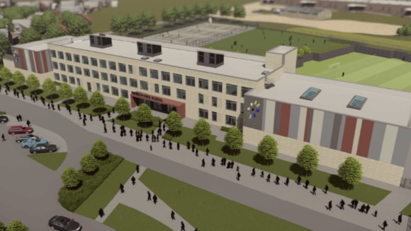 The new Wisbech Free school will be run by the Brooke Weston Trust, which also runs the Thomas Clarkson Academy (above), and is expected to be fully operational by 2026.