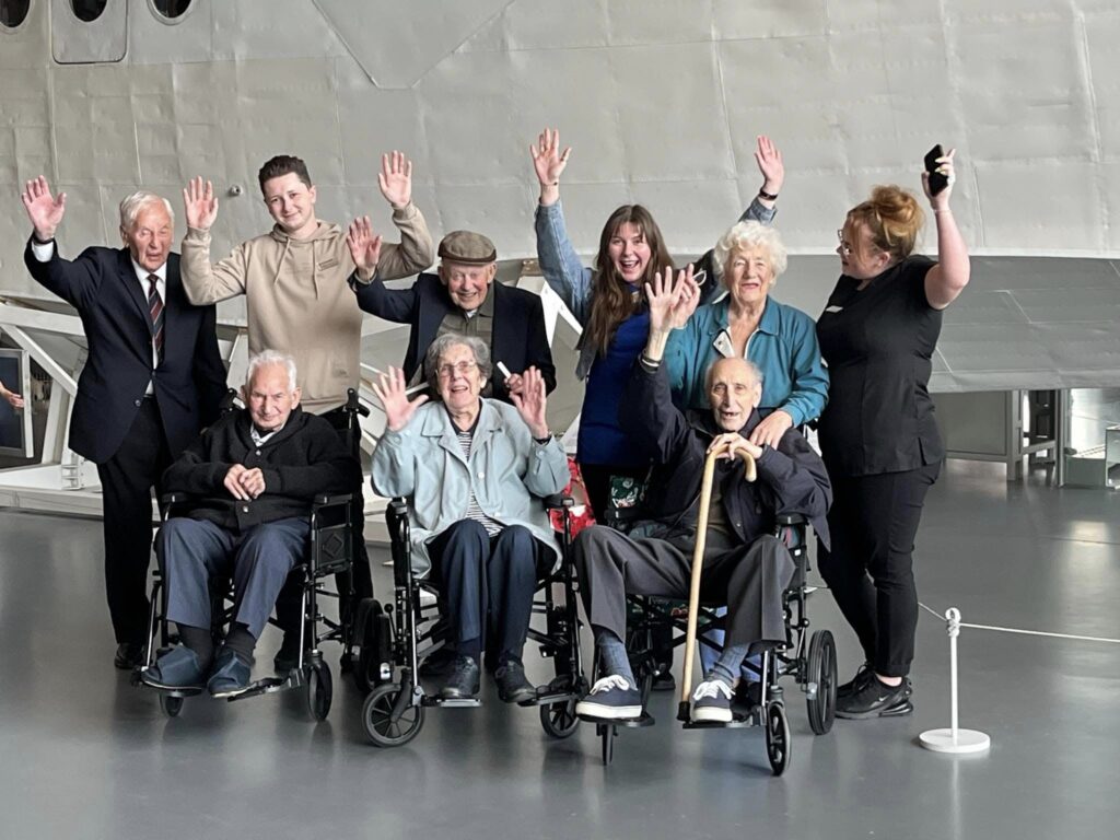 Henbrook House in St Neots took resident Fred Dawson for a visit to RAF Hendon. Fred is a lifelong enthusiast for WWII aircraft who sadly struggles to study the subject due to visual impairment caused by macular degeneration. 