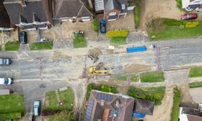 The big clear up in part of Werrington, Peterborough is under way after a burst water main caused extensive damage. PHOTO: Terry Harris