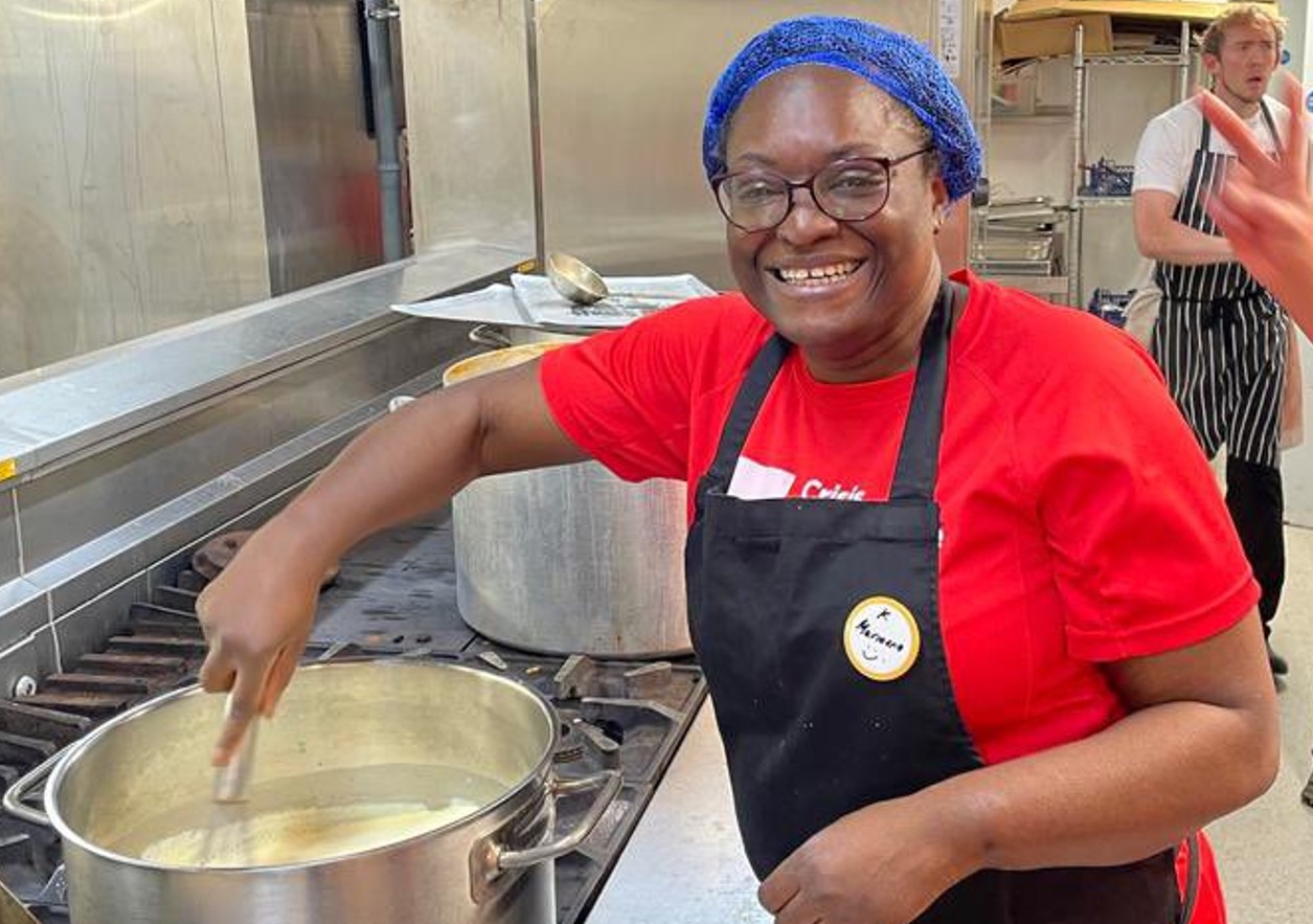 Cooking up a storm: Marianna Masters who has been selected by Labour as their Parliamentary candidate for St Neots and Mid Cambridgeshire