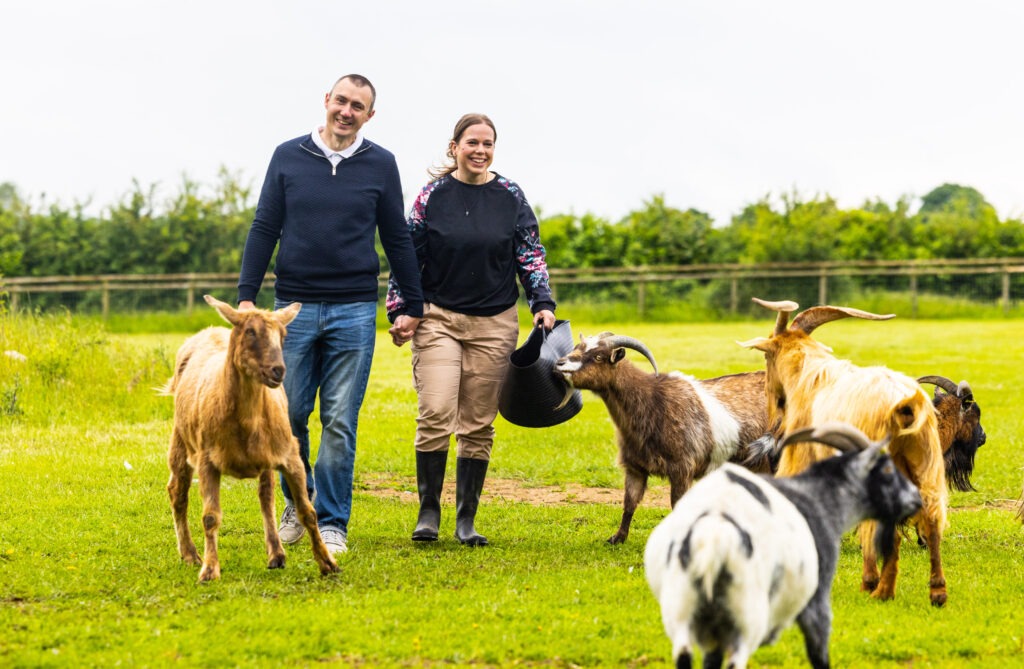  Time now for a touch of ‘the good life’ for Cambridgeshire couple Graeme White and his wife, Katherine, after winning £1m on the National Lottery
