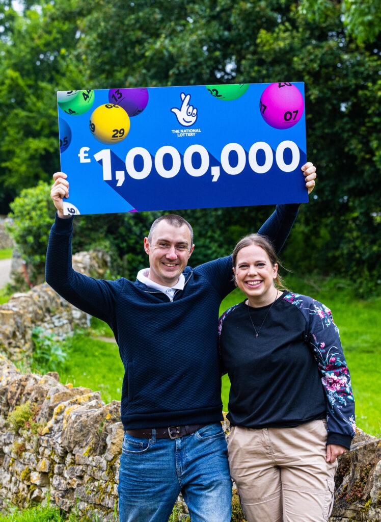  Time now for a touch of ‘the good life’ for Cambridgeshire couple Graeme White and his wife, Katherine, after winning £1m on the National Lottery
