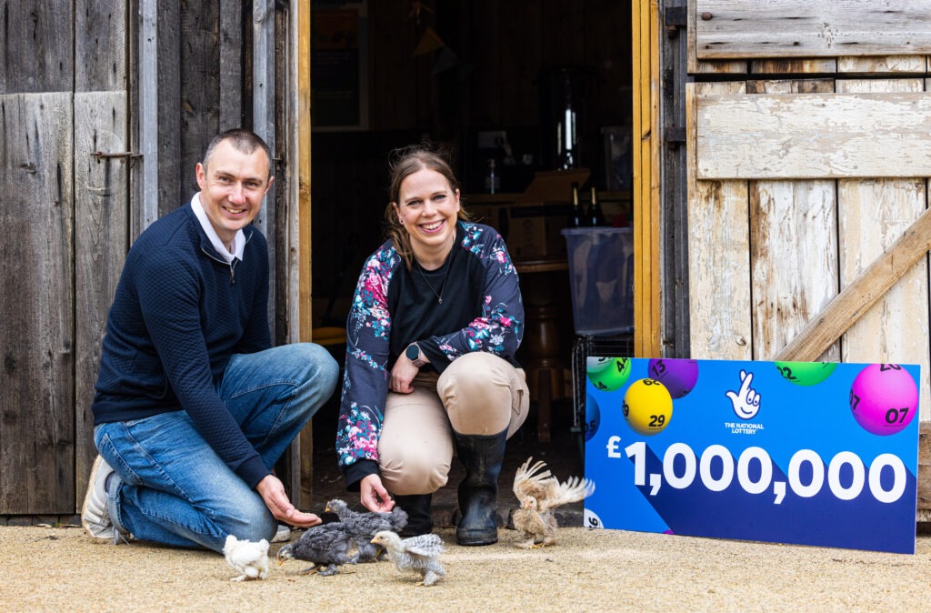 Time now for a touch of ‘the good life’ for Cambridgeshire couple Graeme White and his wife, Katherine, after winning £1m on the National Lottery