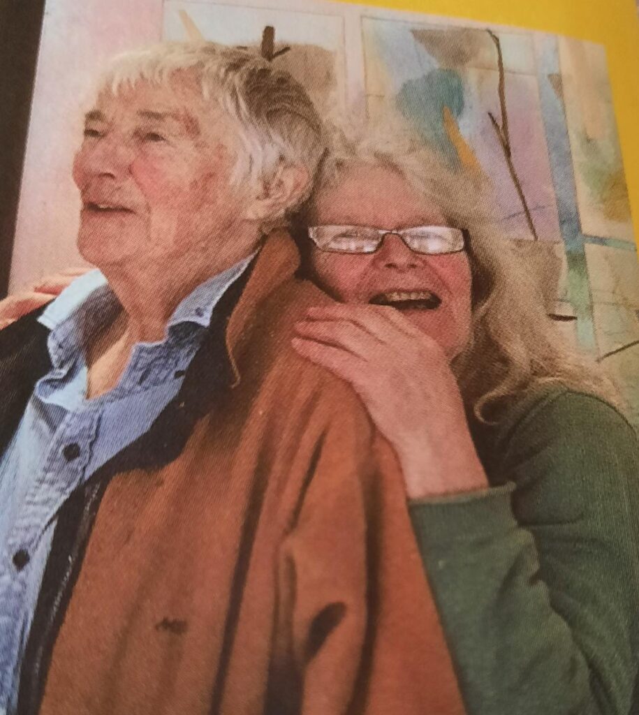 Founding members of Cambridge Open Studios, Julia Ball and Elspeth Owen. Photo taken in 2014 but in this year's brochure