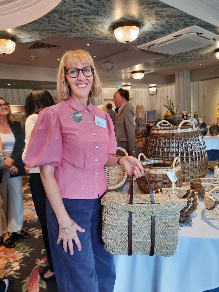 Nadine Anderson with her docky basket