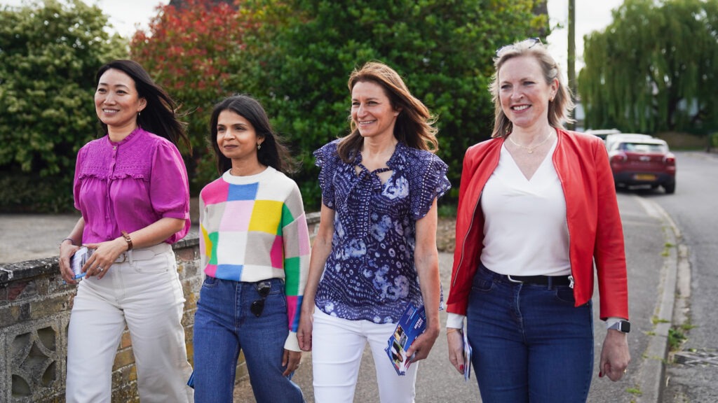 Akshata Murty took along Lucia Hunt, wife of the Chancellor, Jeremy Hunt, and Susie Cleverly, wife of the Home Secretary, James Cleverly to support Lucy Frazer