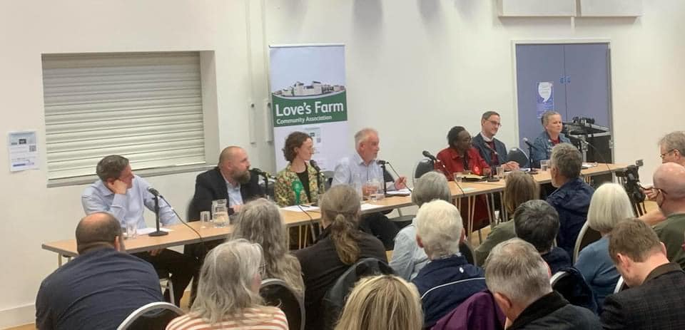 Love’s Farm Community Association, St Neots – where the hustings event took place – has removed all exit poll results from its social media