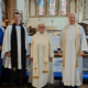 Jill Stimpson and other clergy at the celebration of her being appointed as associate priest for Haddenham, Wilburton, Witchford and Wentworth. From lefty: Katrina Myers, The Ven Richard Harlow, Rev Jill Stimpson, Rev Canon Mark Haworth and David Ogilvie.