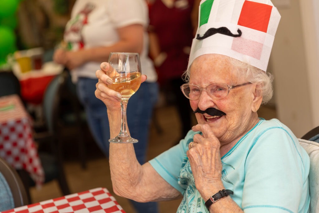 Celebrity chef Theo Michaels brought an Italian theme – and flavour - to Barton Care Home, Wisbech. PHOTO: Terry Harris 