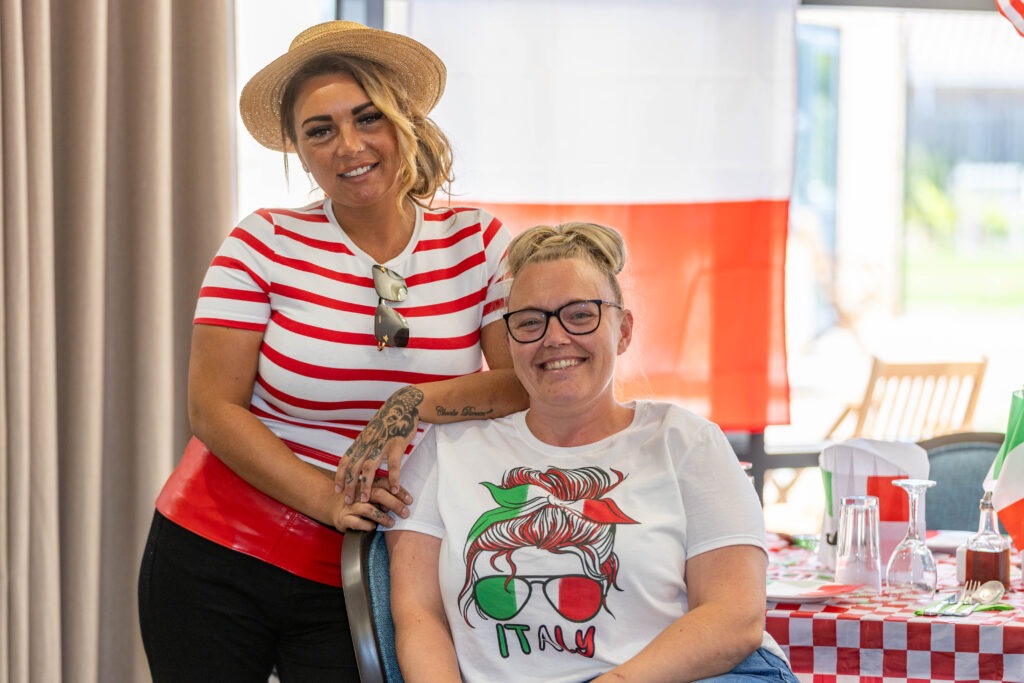 Celebrity chef Theo Michaels brought an Italian theme – and flavour - to Barton Care Home, Wisbech. PHOTO: Terry Harris 