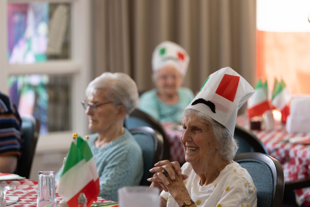 Celebrity chef Theo Michaels brought an Italian theme – and flavour - to Barton Care Home, Wisbech. PHOTO: Terry Harris 