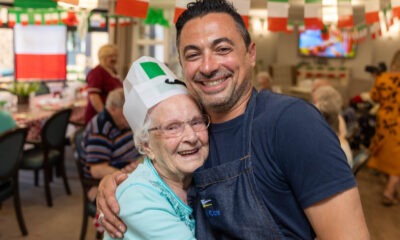 Celebrity chef Theo Michaels brought an Italian theme – and flavour - to Barton Care Home, Wisbech. PHOTO: Terry Harris