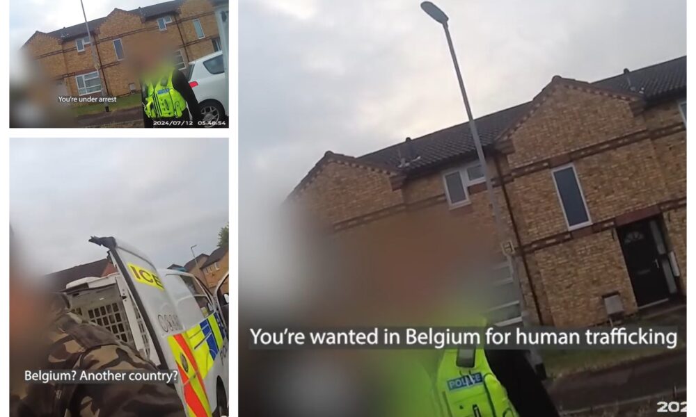 Human trafficker suspect detained in Whittlesey told police ‘they want me? about what?’ before being advised of his rights and bundled into a police van.