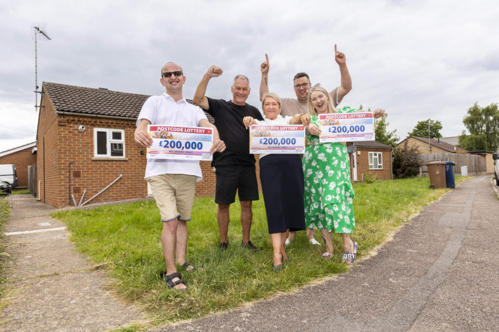 Neighbours celebrate Postcode Lottery win