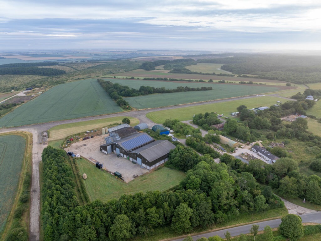 Pilot dies in light aircraft crash at former RAF Spanhoe airfield. Picture by Terry Harris for CambsNews 