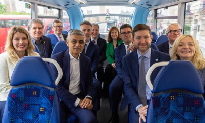 Minister of State at the Ministry of Housing, Communities and Local Government, Jim McMahon joins the regional mayors, who had gathered at Downing Street for the first time, on a 100% electric bus on their way to a meeting at Transport for London. Mayor Dr Nik Johnson is back left. Picture by Simon Walker / Deputy Prime Minister's Office. Government Flickr page: Ministry of Housing, Communities and Local Government | Flickr