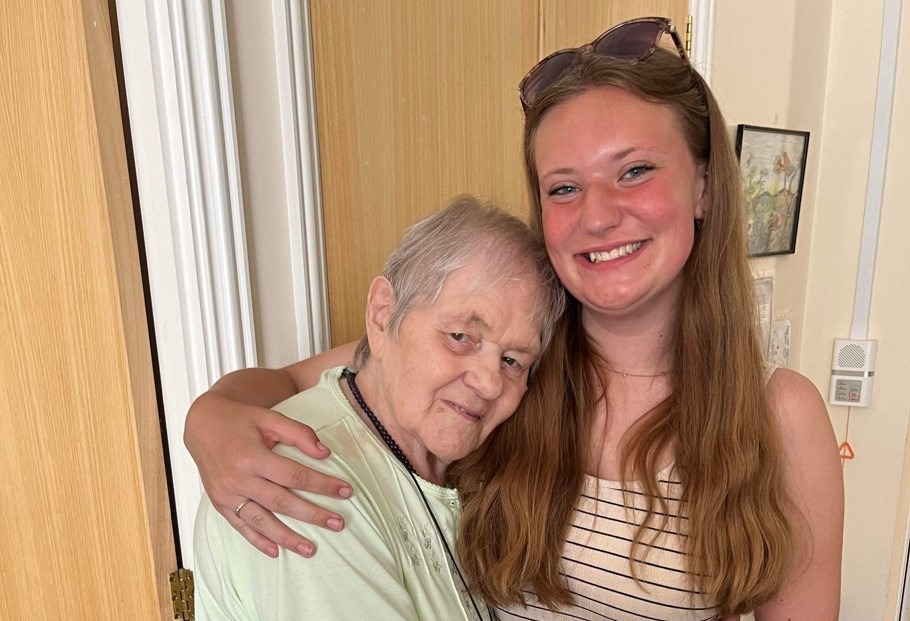 Maureen Almond, who lives at Jubilee Court in March, a retirement community run by Sanctuary Supported Living, and Mia Emmett, a teenager from Wymondham, first connected over four years ago