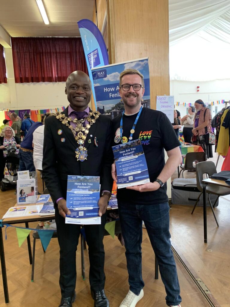 Pride also enjoyed a visit from the Mayor of Wisbech, Cllr Sidney Imafidon, who posted photos of his visit to Mayor’s Facebook page. 