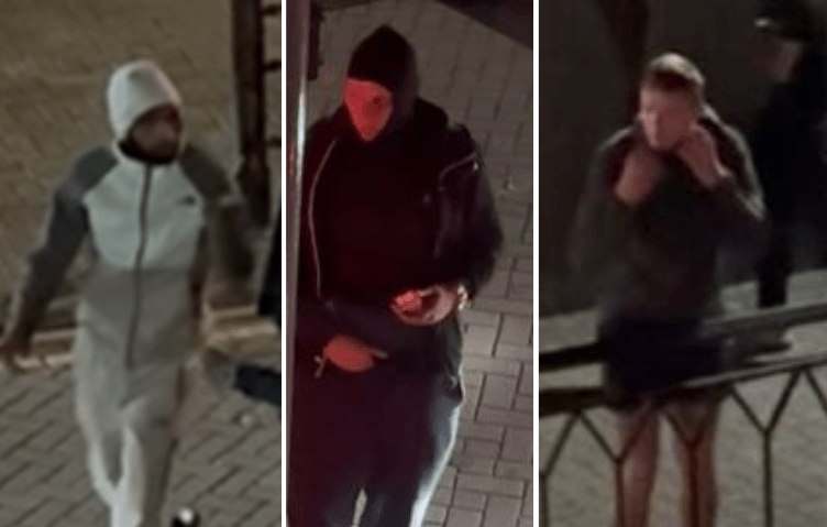 Police have released CCTV images of three men they would like to speak to in connection with a stabbing in Peterborough