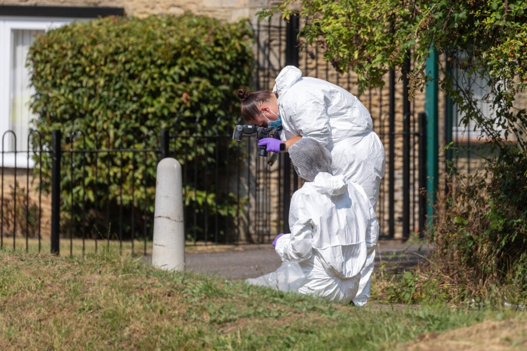 Police are questioning a 17 year old after a triple stabbing in Peterborough in the early hours of Saturday. The stabbings took place in Freston, Paston. PHOTO: Terry Harris 