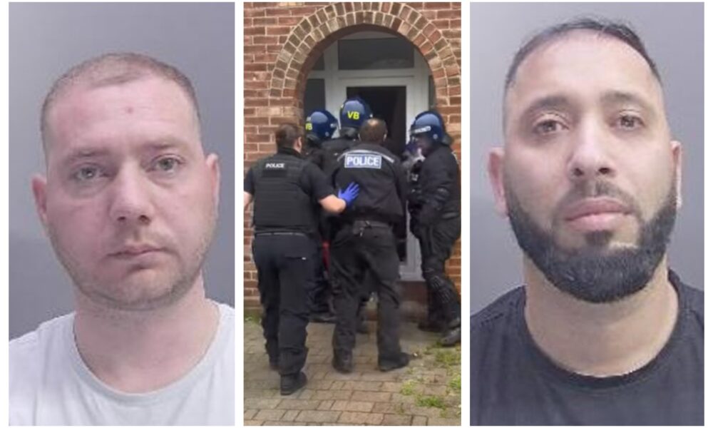 Marjus Gashi, 34, (right) and Albjon Kucuku, 31, (left) were arrested on 2 May at the former’s home in Shelton Road, Stanground, police found 285 cannabis plants worth up to £239,400.