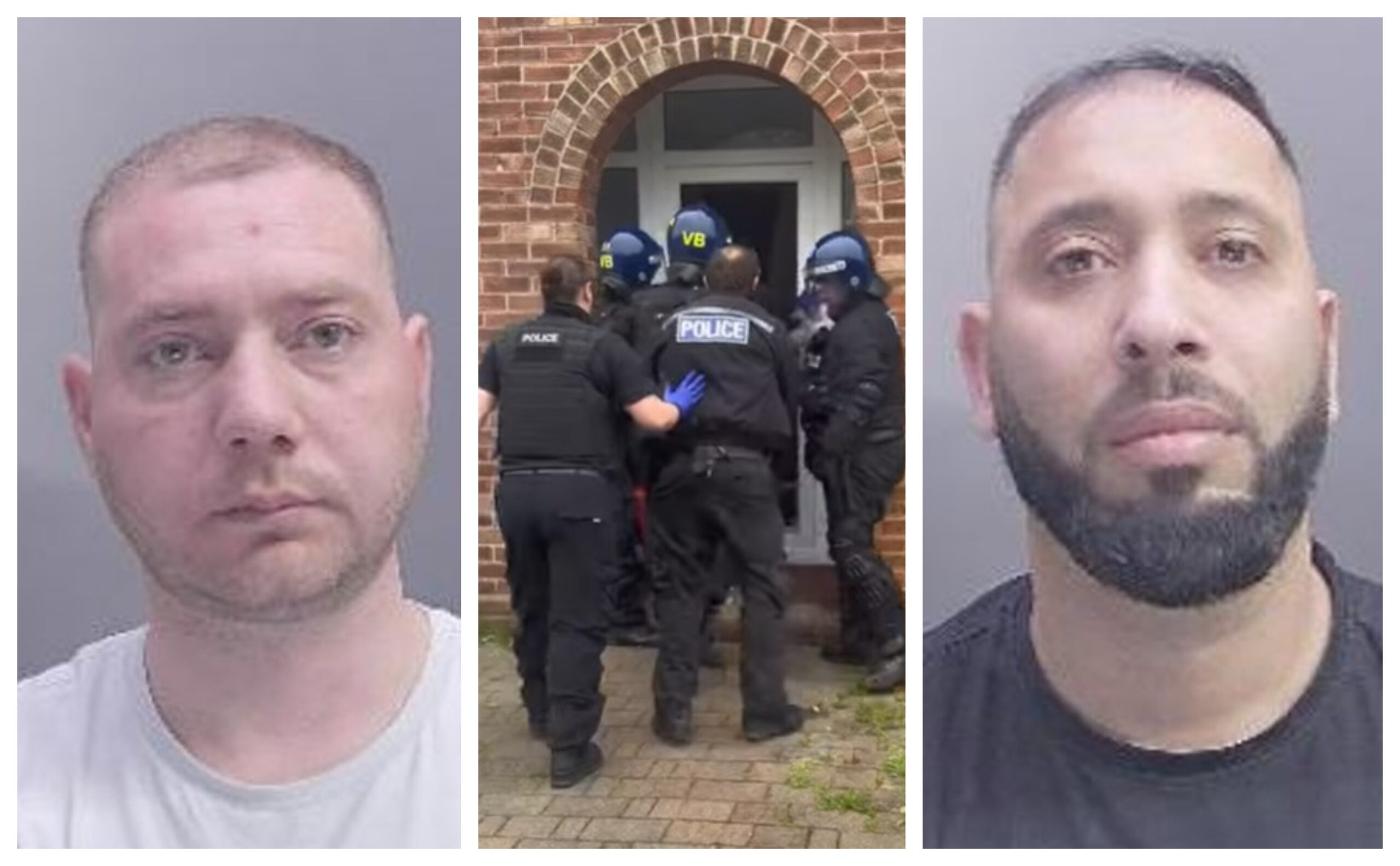 Marjus Gashi, 34, (right) and Albjon Kucuku, 31, (left) were arrested on 2 May at the former’s home in Shelton Road, Stanground, police found 285 cannabis plants worth up to £239,400.