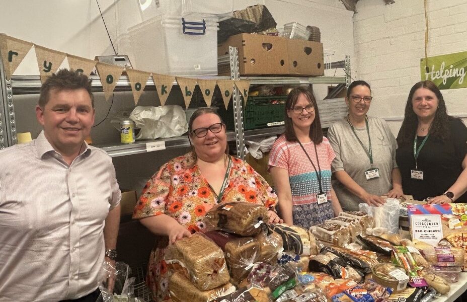 The Mayor of Cambridgeshire and Peterborough, Dr Nik Johnson, visited the Helping Whittlesey Community Pantry to show his support for their work